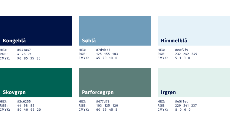 Farvepalette kolde toner